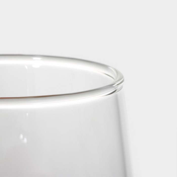 Кружка стеклянная с деревянной крышкой «Арбузик», 300 мл