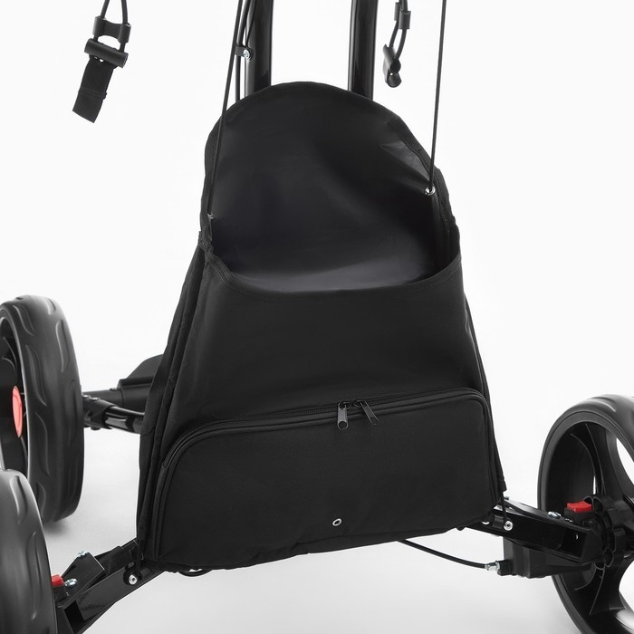 Тележка для перевозки сумок для гольфа PGM, складная, алюминий, черная