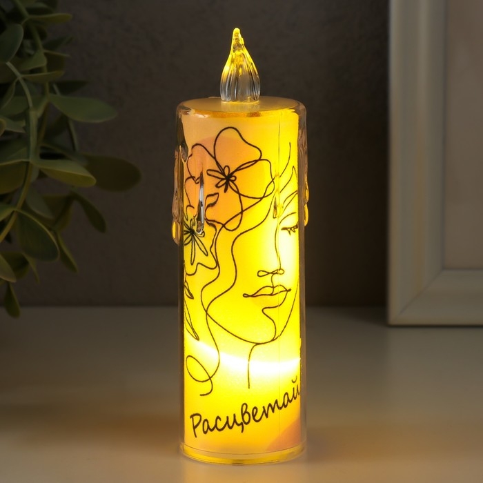 Ночник Ночник "Свеча" (Лицо) 3хLR1130 3,8х3,8х12см