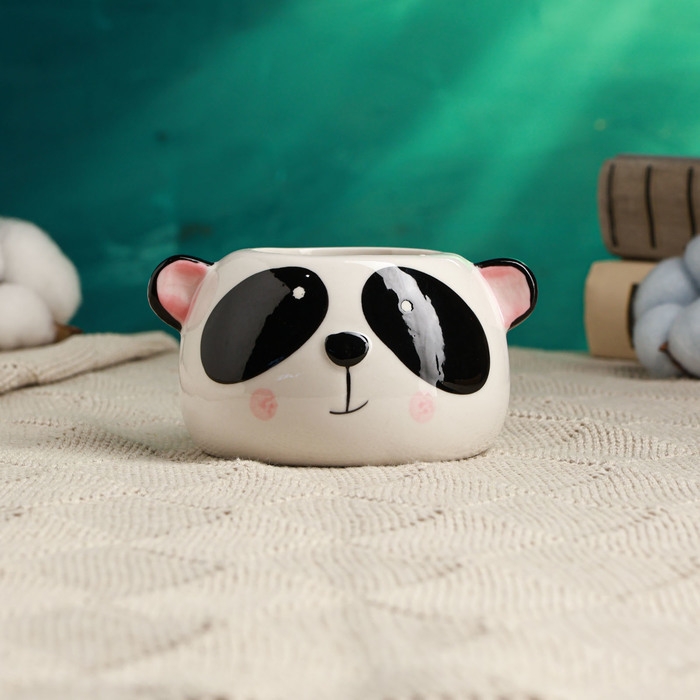 Кашпо  Кашпо "Панда Маша" 9х9х6см