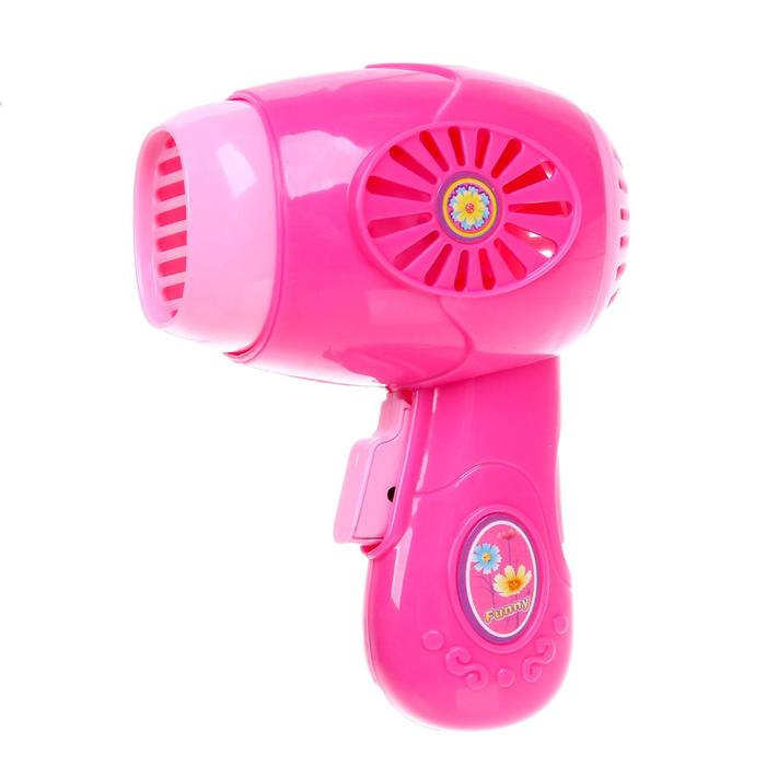 Бытовая техника «Фен», звук, работает от батареек, МИКС Бытовая техника «Фен», звук, работает от батареек, МИКС