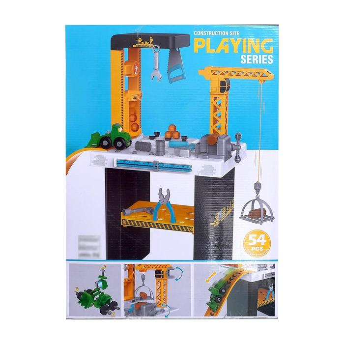 Игровой модуль «Стройплощадка», 54 детали Игровой модуль «Стройплощадка», 54 детали