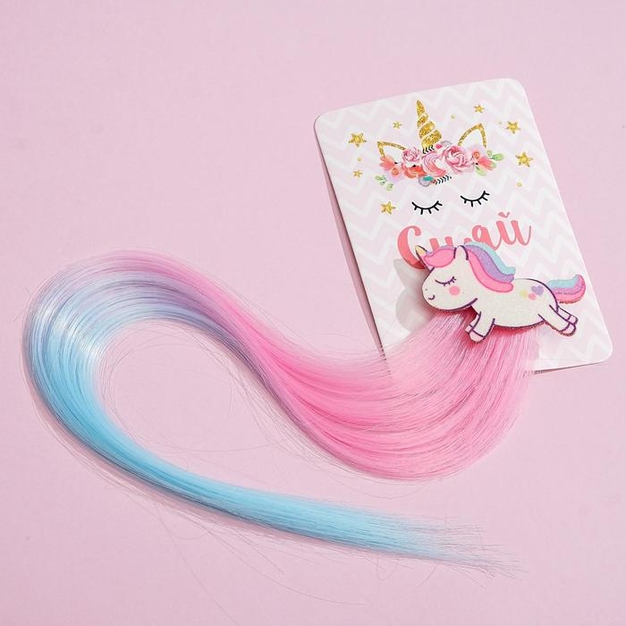 Заколки для волос , цветная прядь «Сияй» Заколки для волос , цветная прядь «Сияй»