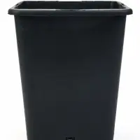 Горшок для рассады, 5 л, 18.5&times;18.5&times;20 см, пластик, чёрный, Greengo
