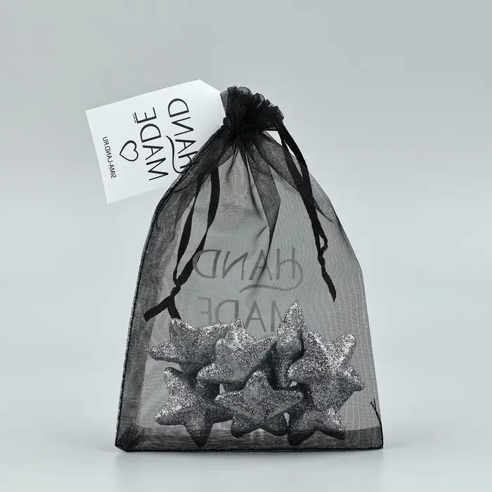 Мешочек подарочный из фатина с термонаклейкой «Ручная работа», 11 х 16 см +/- 1.5 см Мешочек подарочный из фатина с термонаклейкой «Ручная работа», 11 х 16 см +/- 1.5 см