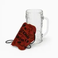 Кружка стеклянная пивная &laquo;С легким паром&raquo;, 500 мл