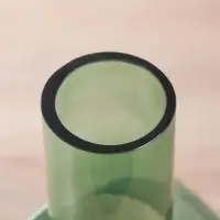 Ваза для цветов &laquo;Эйверис&raquo;, d=6 см, 24&times;15.5 см, стекло, зелёная