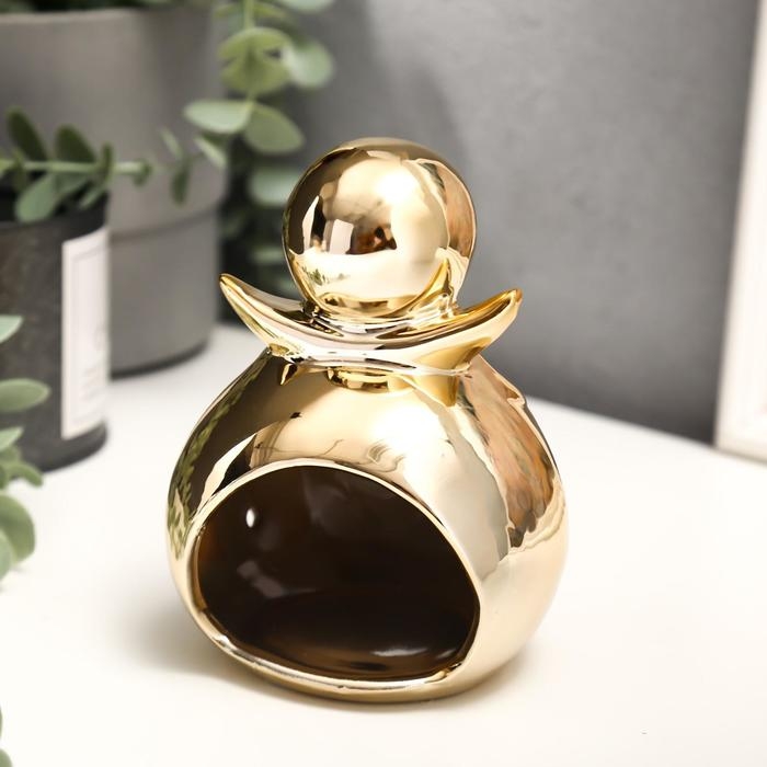 Подсвечник керамика на 1 свечу Подсвечник керамика на 1 свечу "Филин с совёнком на голове" МИКС 12,5х8,5х8 см