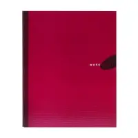 Папка на 4 кольцах А4, ErichKrause Work inside, 35 мм, 1750 мкм, ламинированная, твердая обложка, бордовая