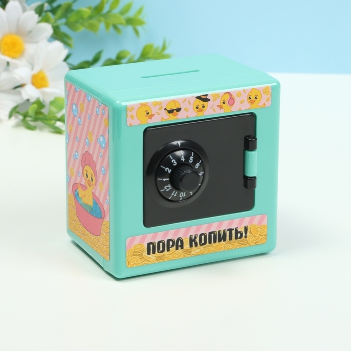 Копилка пластик Копилка пластик "Сейф. Утки миллионеры" МИКС 8,5х6х8,5см