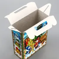 Подарочная коробка новогодняя &laquo;Экспресс&raquo; 14&times;6&times;21 см