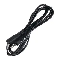 Кабель питания сетевой для светильников, разъем L/N, 180 см, черный