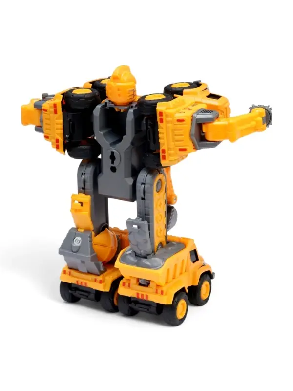 Робот-трансформер «Стройбот», собирается из 5 машинок, подвижные детали