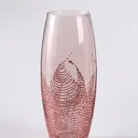 Ваза «Тодес» овал, h=26 см, стекло, светло-розовая Ваза «Тодес» овал, h=26 см, стекло, светло-розовая