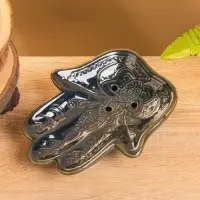 Мыльница &laquo;Рука Будды&raquo;, 17&times;13&times;3 см, керамика, синяя