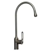 Смеситель для кухни ZEIN Z3742, &laquo;капелька&raquo;, однорычажный, высота излива 26 см, графит