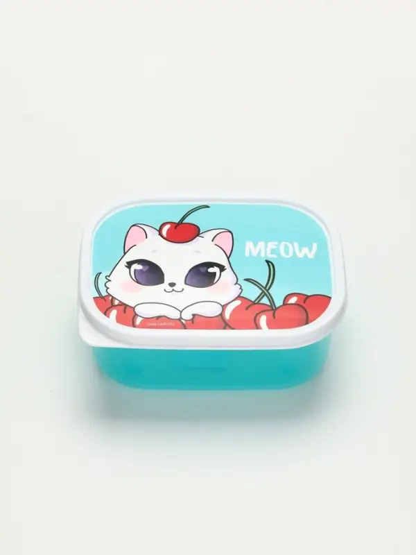 Ланч - бокс прямоугольный Meow, 500 мл