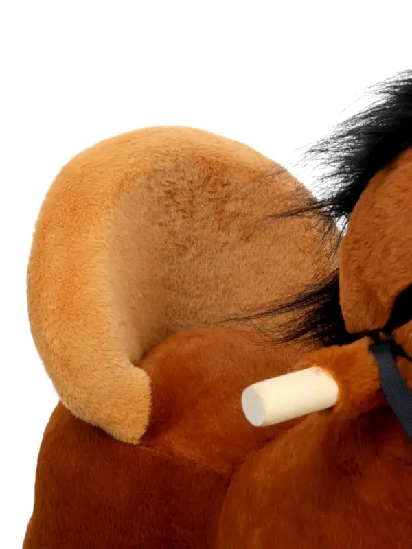 Качалка "Лошадка", со спинкой, цвет коричневый