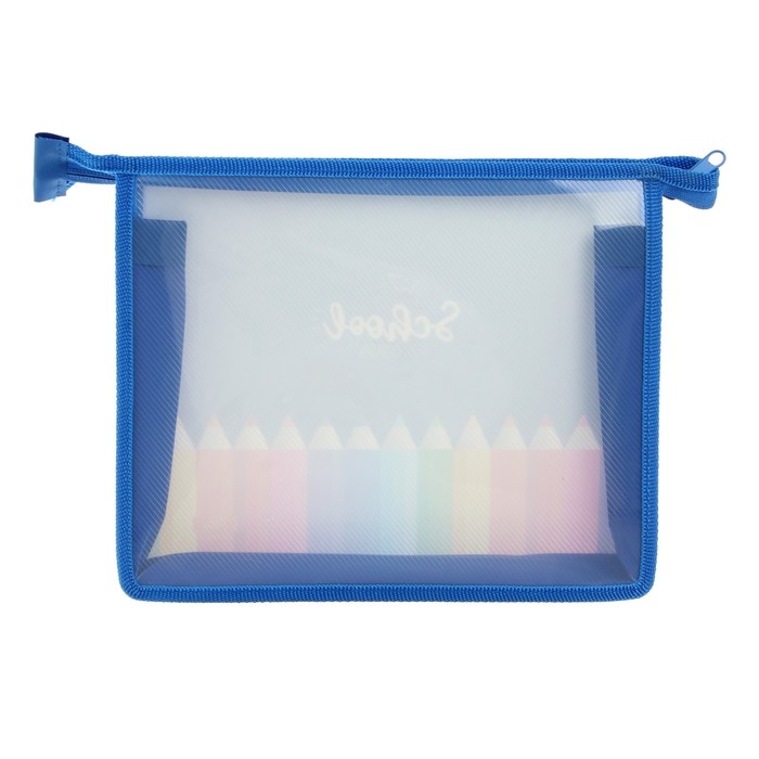 Папка для тетрадей А5, 230 х 190 х 50 мм, молния сверху, пластиковая, Calligrata  Папка для тетрадей А5, 230 х 190 х 50 мм, молния сверху, пластиковая, Calligrata "Карандаши"