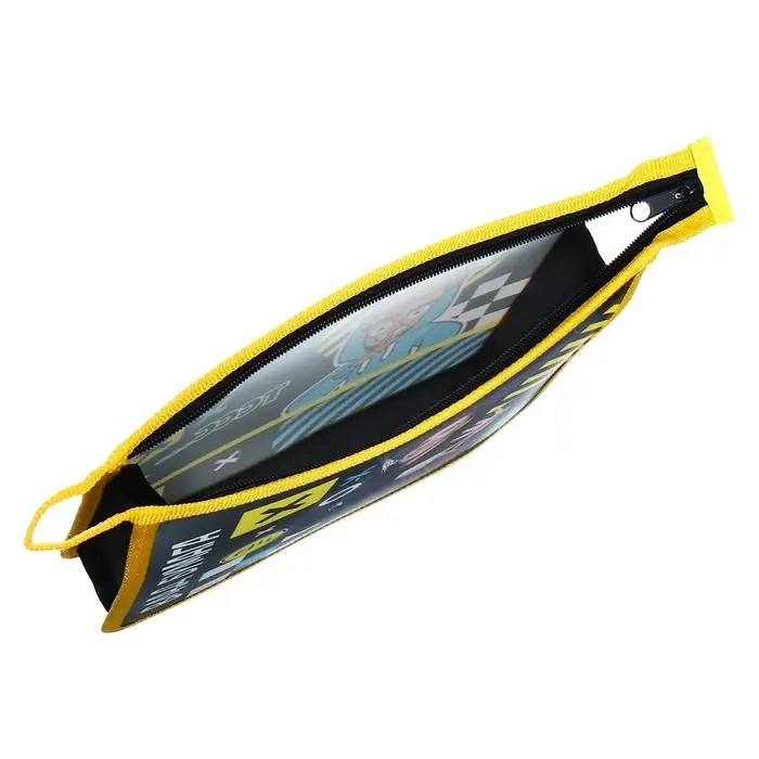 Папка для тетрадей А5, 205 х 240 х 40 мм, молния сверху, пластик/текстиль, Hatber "Влад А4"