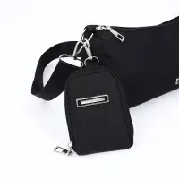 Сумка женская кросс-боди на молнии, 31&times;7&times;13 см, чёрная