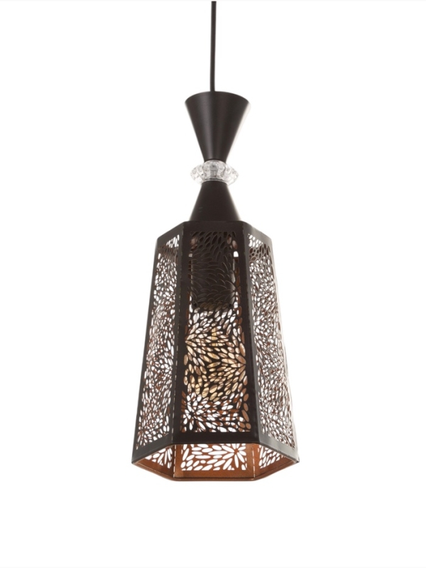 Светильник Светильник "Цветы" 1х40Вт Е27 черный 15х15х35+100см