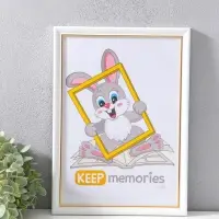 Фоторамка для фото 21&times;30 см Keep memories &laquo;Офисная&raquo;, пластик, белый, (пластик)
