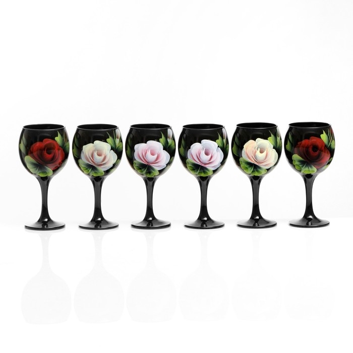 Набор бокалов для вина Набор бокалов для вина "Жостово" 6 шт, 220 мл