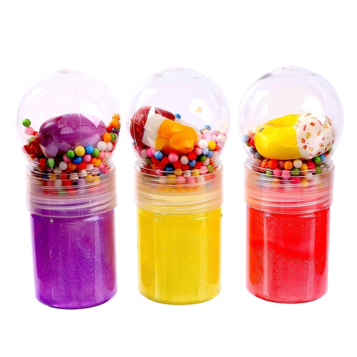 Лизун - слайм с игрушкой, цвета МИКС Лизун - слайм с игрушкой, цвета МИКС