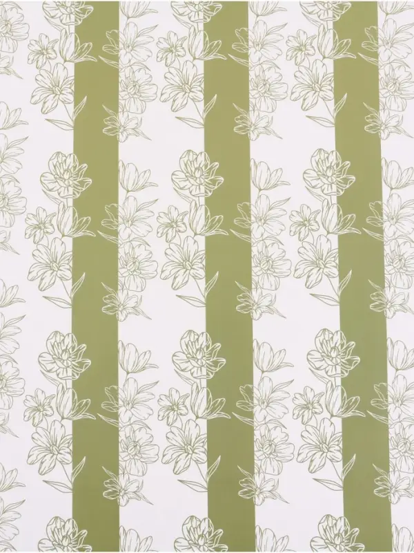 Бумага упаковочная глянцевая &laquo;Контурные цветы&raquo;, 50&times;70 см