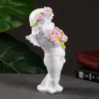 Фигура &laquo;Ангел с розами&raquo;, 13&times;9&times;22 см