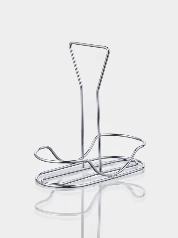 Набор для специй &laquo;Сияние.Silver&raquo;, 2 шт., на подставке, стекло, серебристый