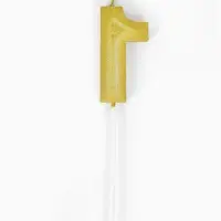 Свеча для торта &laquo;Элемент&raquo;, цифра "1" золотая