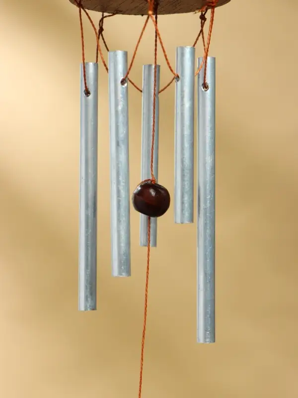 Музыка ветра &laquo;Пятнистая сова&raquo;, 5&times;5&times;40 см, дерево, металл