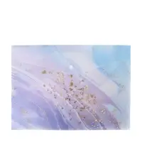 Папка-конверт на кнопке А4, 180 мкм, Calligrata DeLuxe, непрозрачная, мрамор с блестками, МИКС