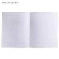 Тетрадь 48 листов в клетку, Metallic, обложка бумвинил, чёрная