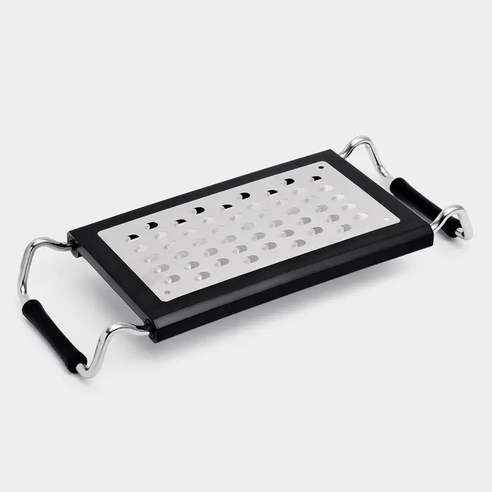 Тёрка раздвижная с ручками Magistro Sharp, 23&times;10.1&times;2.6 см, 301 сталь, чёрная