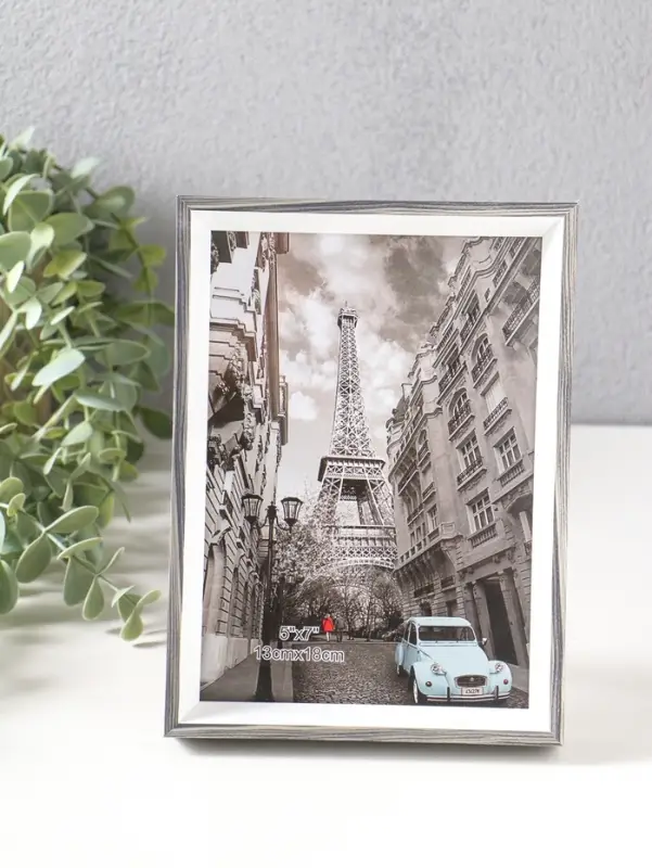 Фоторамка пластик 13х18 см "Данте" чёрный состаренный 19х13,8х2,5 см