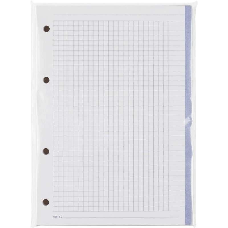 Сменный блок для тетрадей на кольцах, BeSmart А5 120л клетка Цветной N001d