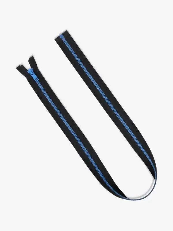 Молния &laquo;Трактор&raquo;, №5, разъёмная, замок автомат, 80 см, контрастное звено, чёрная