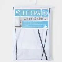 Штора для ванной Доляна &laquo;Моно&raquo;, 180&times;180 см