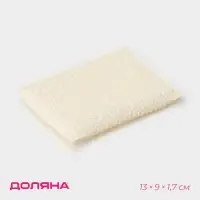 Губка для посуды Доляна «Ячейки», 13×9×1.7 см