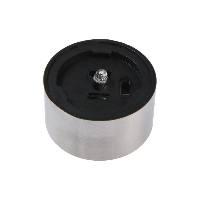 Садовый светильник на солнечной батарее «Металлический цилиндр», 4.5×30×4.5 см, 1 LED, свечение белое