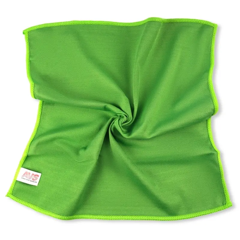 02 Салфетка микрофибра для стекол, зеркал, хрома AVS MF-6036 (35х40см)(1шт)