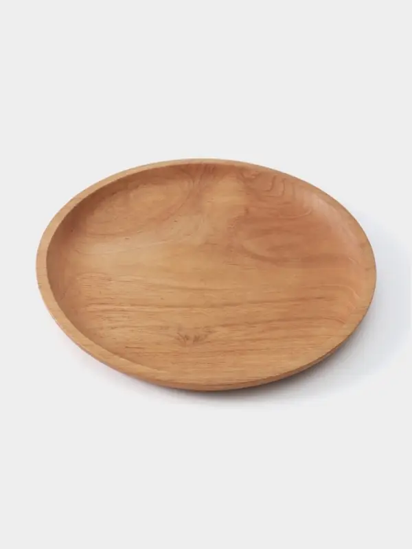 Тарелка, 20&times;20&times;2 см, тиковое дерево