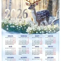 Календарь 2026 «Олень», А3 Календарь 2026 «Олень», А3