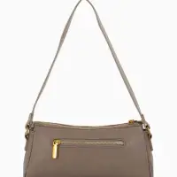 Сумка женская багет TEXTURA на молнии, 27&times;8&times;13 см, бежево-серая