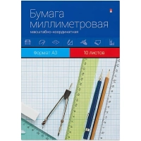 Бумага миллиметровая (А3,80г),10л/пач.,25шт./уп.(Б-К)