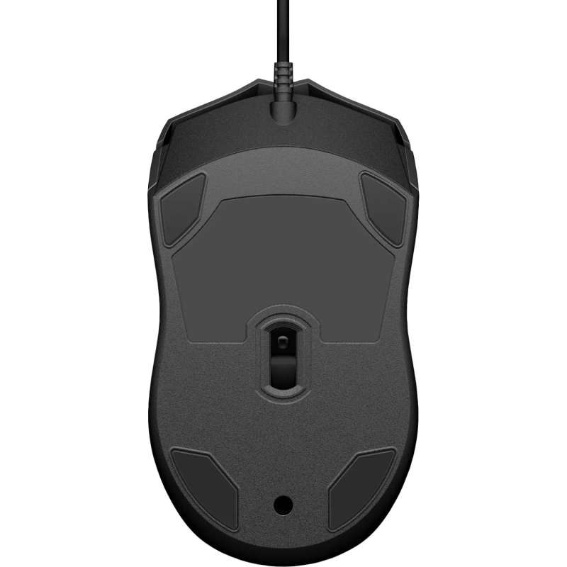 Мышь компьютерная HP проводная Wired Mouse 100 черный (6VY96AA)