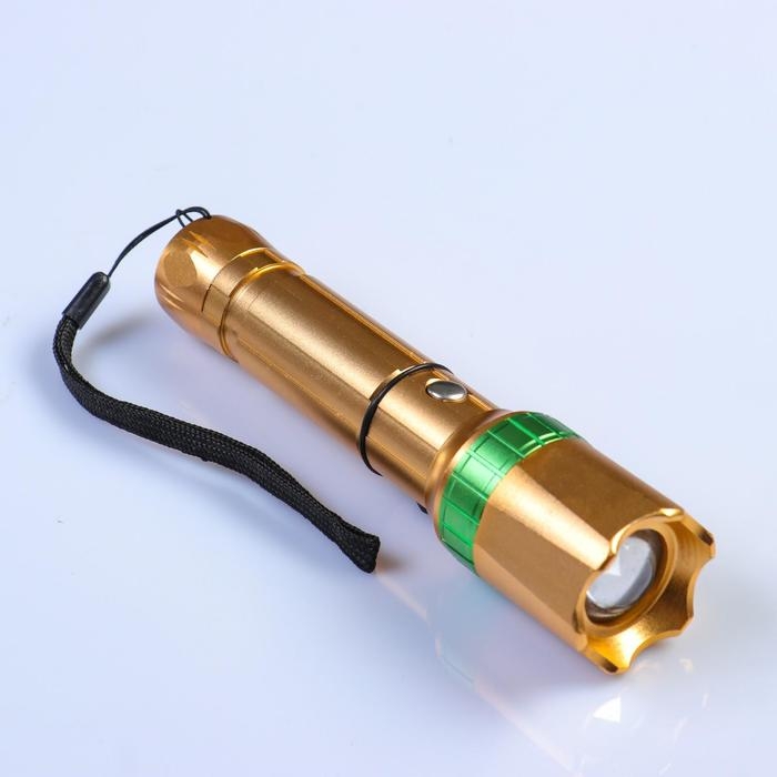 Фонарь профессиональный аккумуляторный  Фонарь профессиональный аккумуляторный "Мастер К" MHA-W5D1, 3 режима, zoom, 15.5 х 4 х 4 см